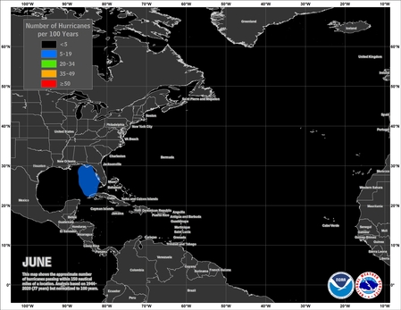 June Hurricane Climatology
